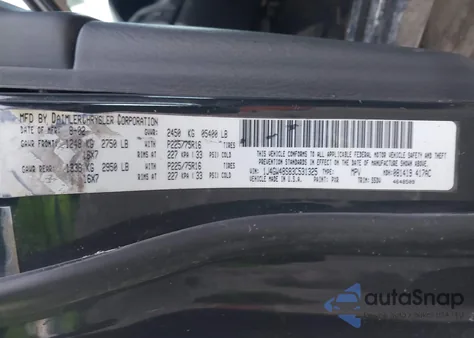 2003 Jeep Grand Cherokee Laredo from USA, damaged, VIN 1J4GW48S83C531325